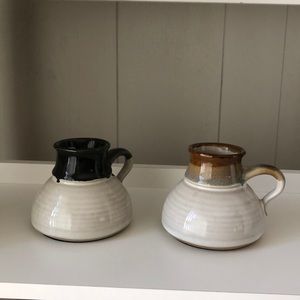 Small glazed pots